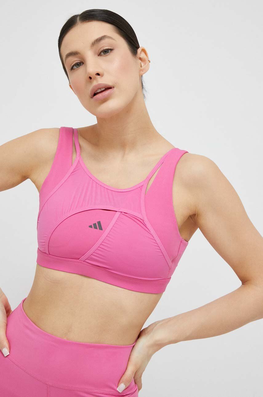 Bh adidas Performance Powerimpact Lux Medium-Support Bra Lyserød | IC6906, 0