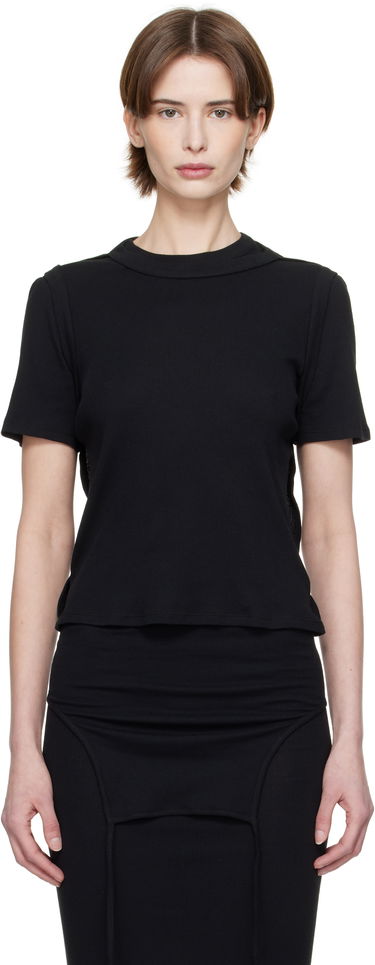 T-shirt Eckhaus Latta Eckhaus Latta Flip T-Shirt Sort | 1204-EL-PS25-A -, 0