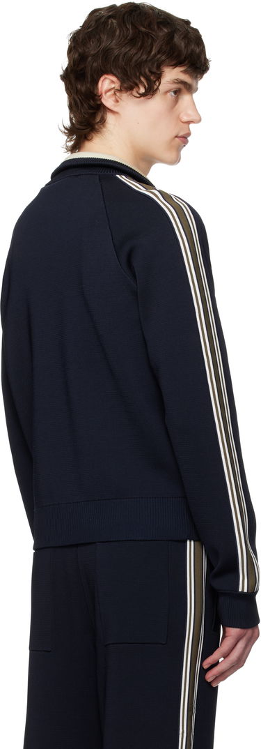 Træningsdragt Wales Bonner Wales Bonner Tide Track Jacket Mørkeblå | US25KN34-KN05-599 BRIGHT RAYON, 2