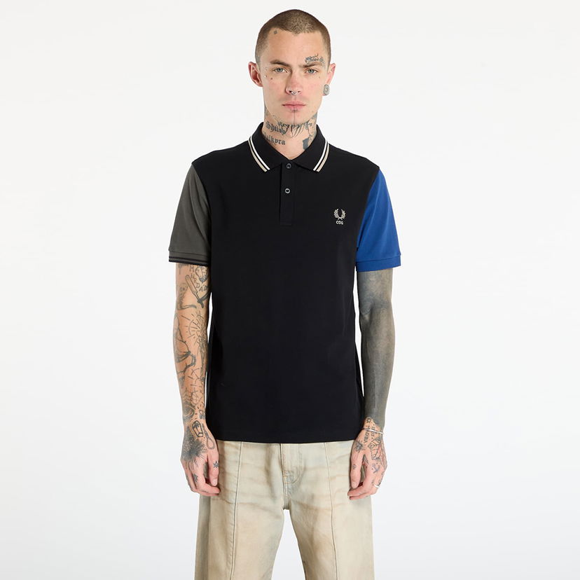 Polo skjorte Comme des Garçons Comme des Garçons SHIRT x Fred Perry Polo Knit Flerfarvet | FP-T501-W25 Black