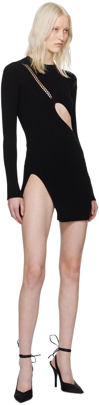 Kjole The Attico Attico Cutout Minidress Sort | 242WCA283 KV001, 3