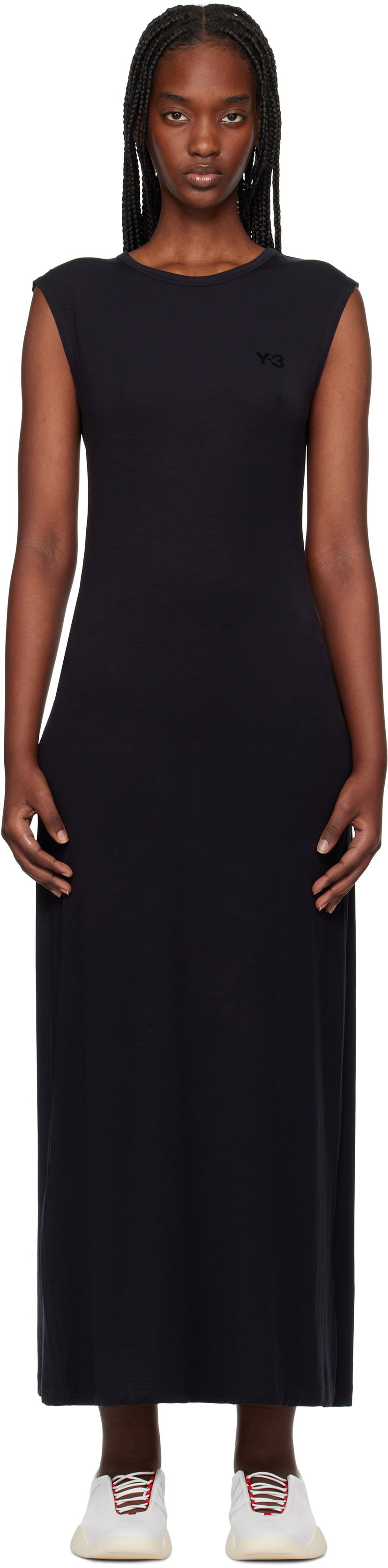 Kjole Y-3 Y-3 Open Back Midi Dress Sort | JD1479