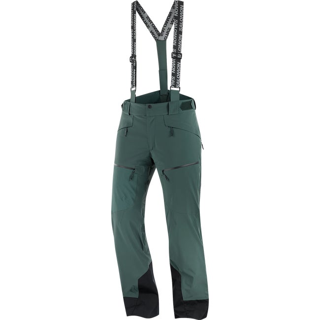 Bukser Salomon Spectral Technical Ski Pants with Suspenders Grøn | LC2638100, 1