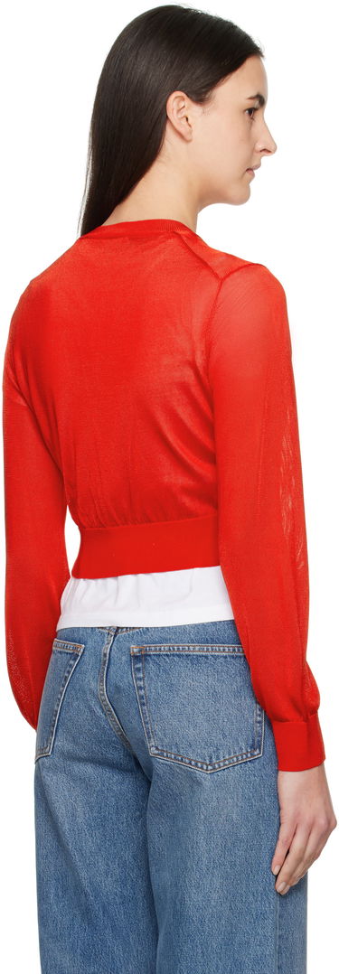 Sweater Alexander Wang Alexanderwang.t Embroidered Cropped Cardigan Blå | 4KC1253070, 2