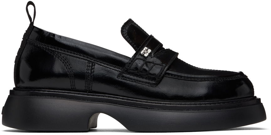 Sneakers og sko GANNI GANNI Everyday Platform Loafers Sort | S2621, 0