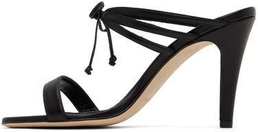 Tilbehør Manolo Blahnik Manolo Blahnik Bomasan Tie Heeled Sandals Sort | 423-1653, 2