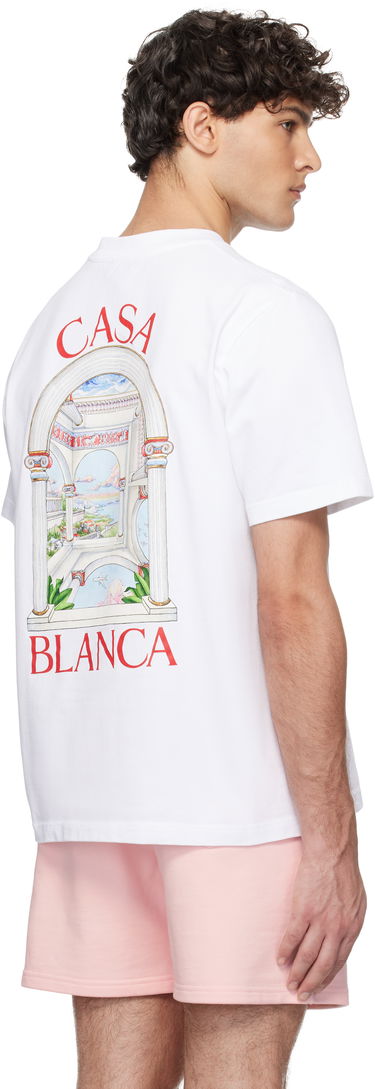 T-shirt Casablanca 'Le Passage' Print T-Shirt Hvid | U-MPS25-JTS-001-07, 2