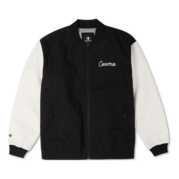 Bomberjakke Converse Chain Stitch Woven Jacket Sort | 10025514-A03