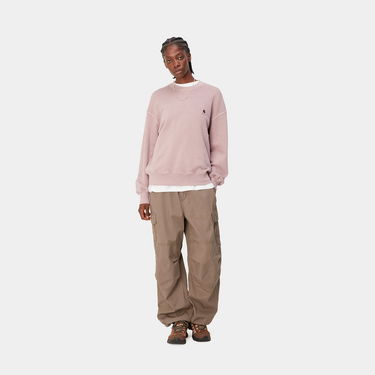 Sweatshirt Carhartt WIP Nelson Sweatshirt "Glassy Pink garment dyed" Lyserød | I029537_1NJ_GD, 1