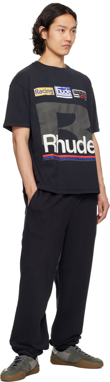 T-shirt Rhude Rhude Petrol Patch T-Shirt Sort | RHSS25TT12012, 3