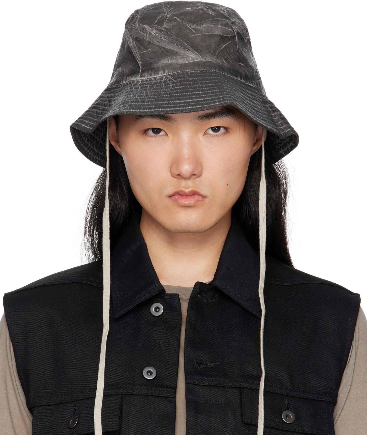 Hat Rick Owens Rick Owens DRKSHDW Hollywood Gilligan Bucket Hat Sort | DA01E3479 PF, 0