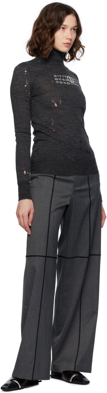 Bukser Maison Margiela MM6 Maison Margiela Tailoring Wool Trousers Grå | S52KA0543 S47848, 3