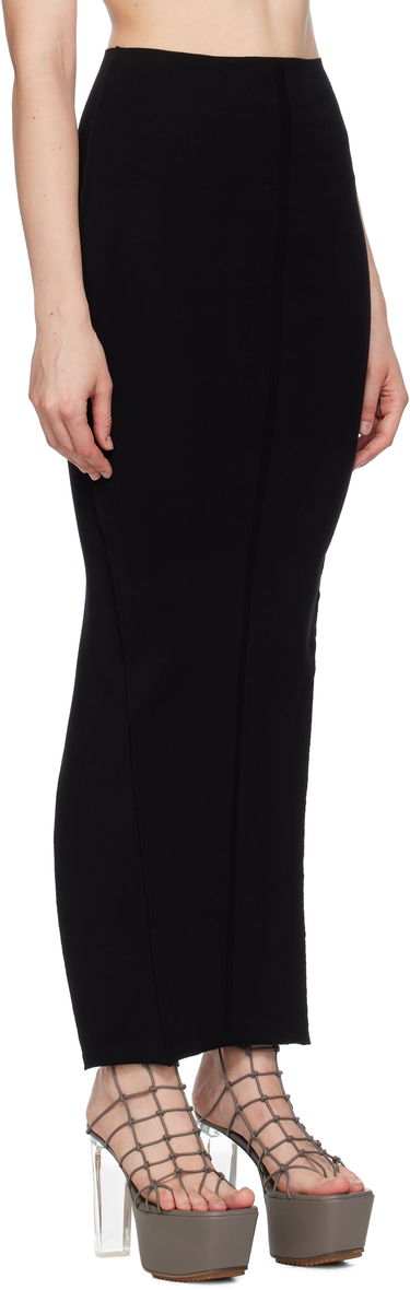 Nederdel Rick Owens Rick Owens Concordians Pillar Maxi Skirt Sort | RP02E4695 KST, 1