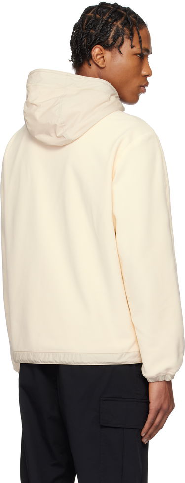 Sweatshirt Moncler Moncler Fleece Zip-Up Reversible Hoodie Beige | K10918G0002180093, 2