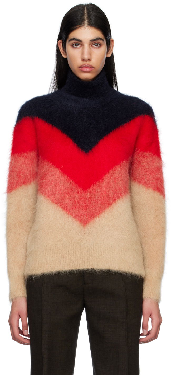 Sweater Bottega Veneta Chevron Turtleneck Rød | 734071 V2M90, 0