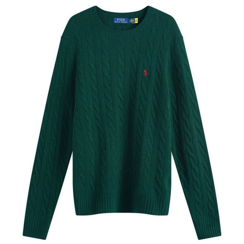 Sweater Polo by Ralph Lauren Cable Knit Jumper Grøn | 710876762004