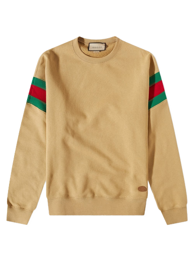 Sweater Gucci GRG Sleeve Crew Neck Beige | 729666-XJEUQ-2293