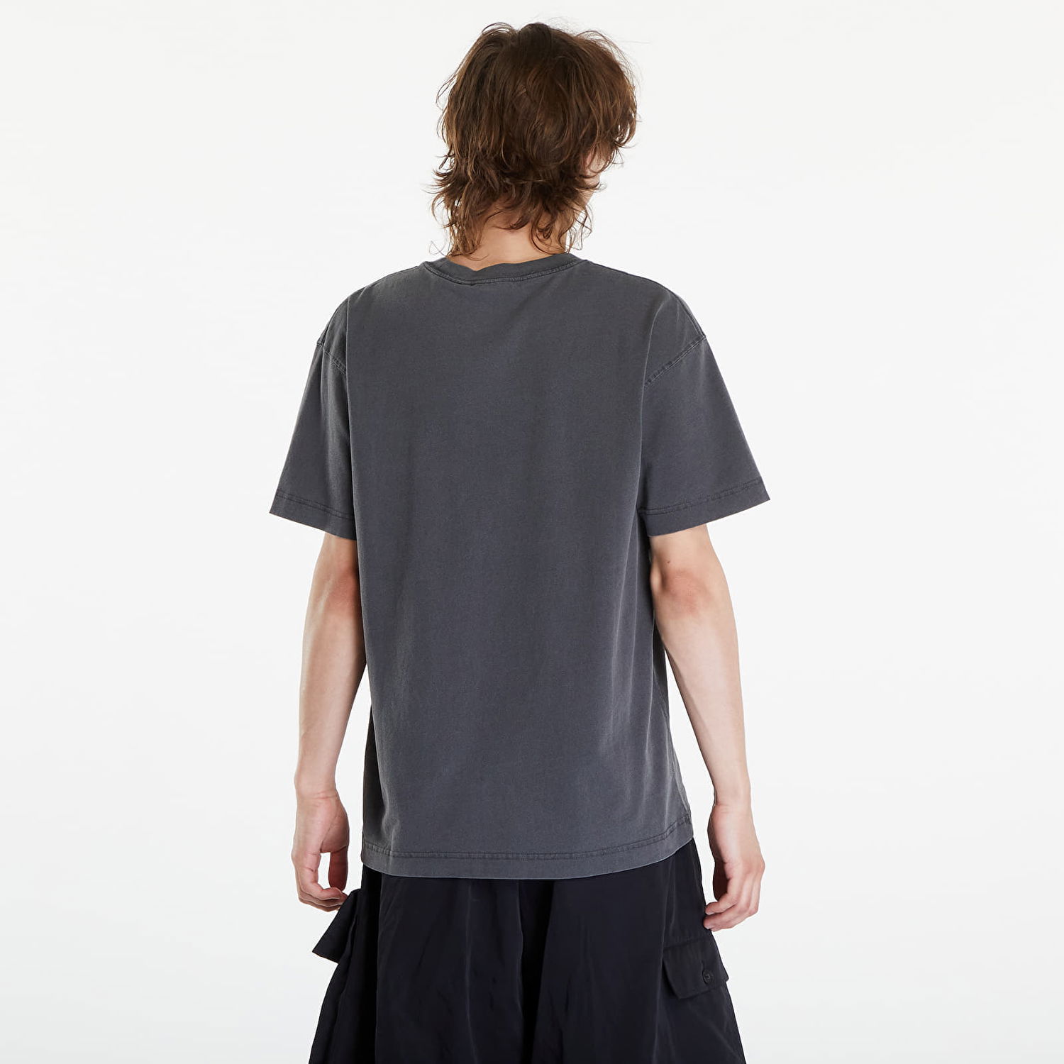 T-shirt Carhartt WIP Nelson Short Sleeve T-Shirt UNISEX Charcoal Garment Dyed Sort | I029949.98GD, 1