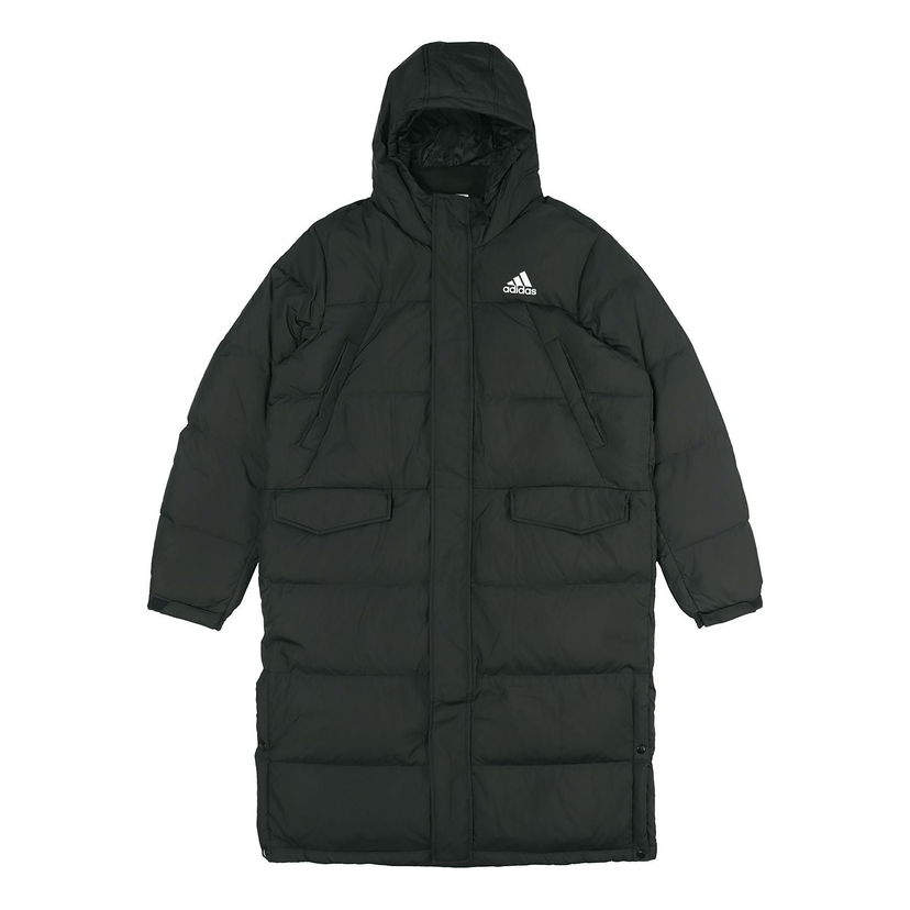 Parka adidas Originals 3-Stripes Long Down Parka Sort | GK0664