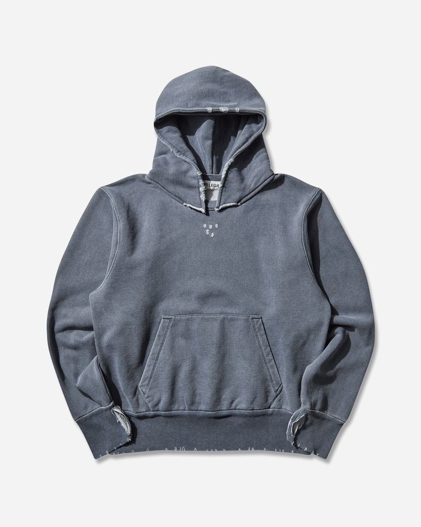 Sweatshirt OUR LEGACY Relic Distressed Pouch Pocket Hoodie Grå | M4256RF 001
