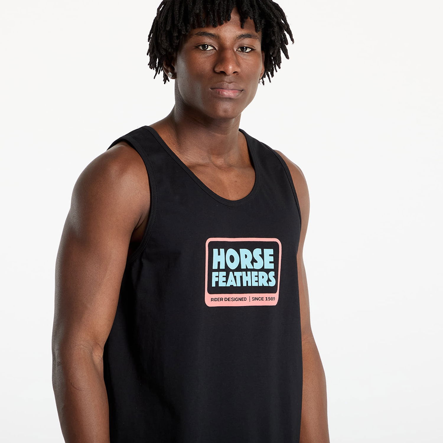 Tanktop Horsefeathers Horsefeathers Millennium Tank Top Sort | SM1387B, 1