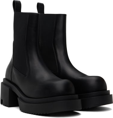 Tøj Rick Owens Rick Owens Hollywood Beatle Bogun Chelsea Boots Sort | RU01E5832 LOO, 3