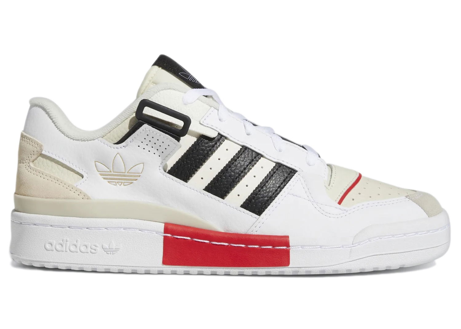 Sneakers og sko adidas Originals Forum Exhibit Low White Vivid Red Hvid | GZ0937, 0