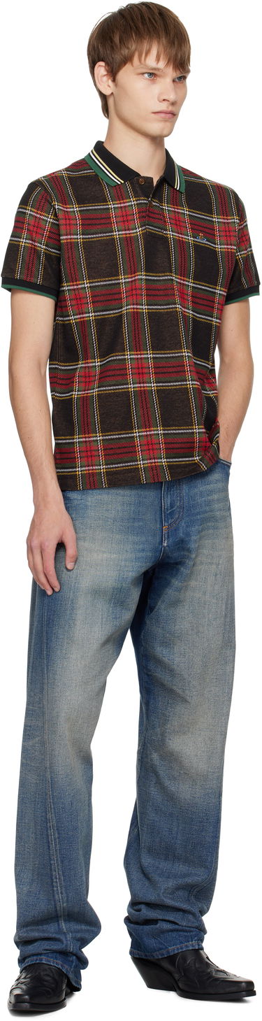 Polo skjorte Vivienne Westwood Vivienne Westwood Classic Plaid Polo Flerfarvet | 2H01000P-J009T-, 3