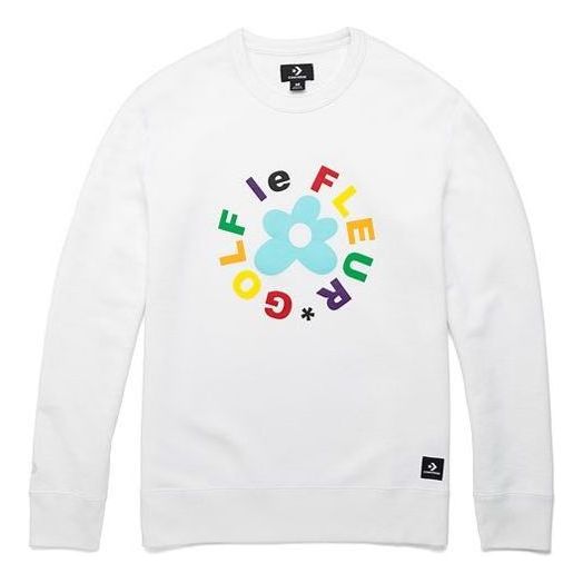 Sweater Converse Golf Le Fleur Crew Sweatshirt Hvid | 10009027-A02