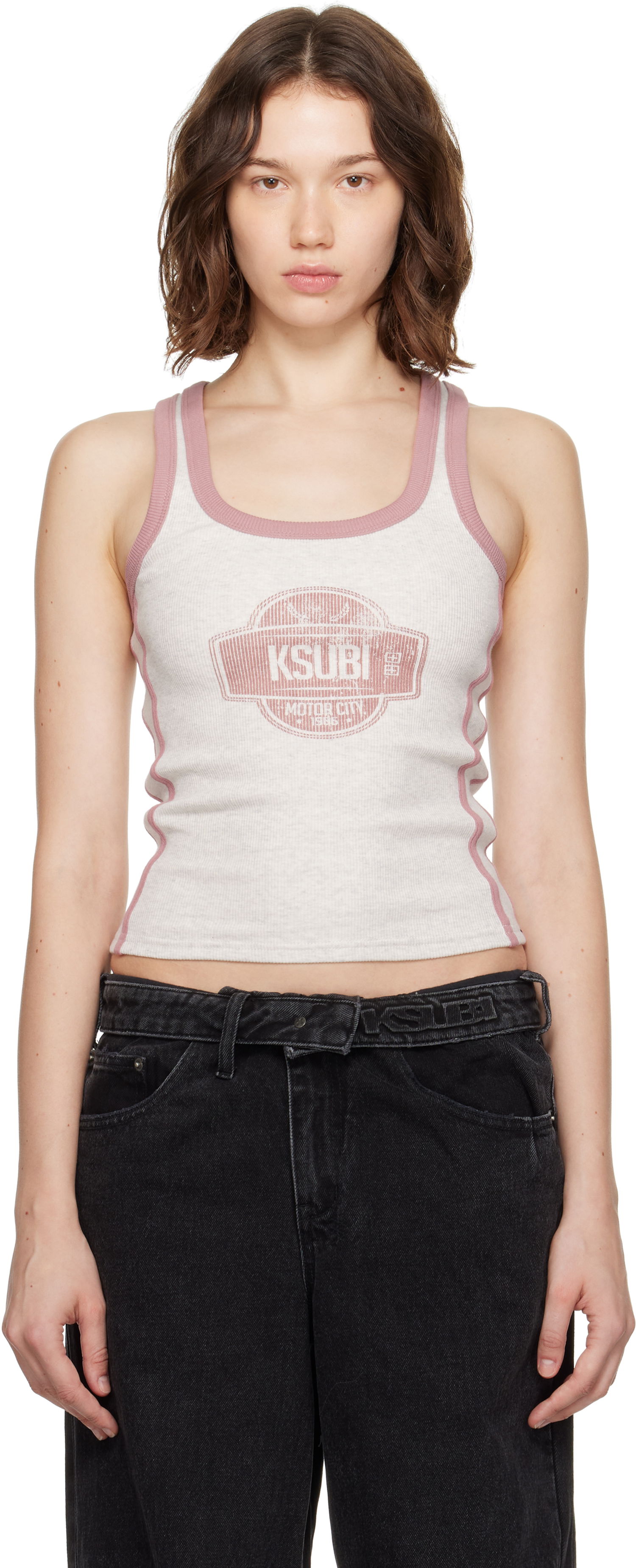 Tanktop Ksubi Ksubi Pitt Lane Origin Tank Top Hvid | WPF25SI002, 0