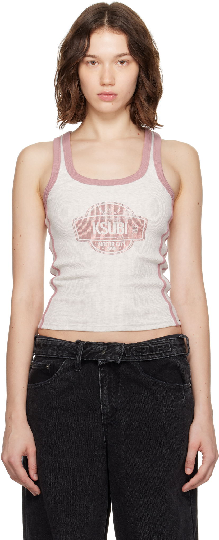 Tanktop Ksubi Ksubi Pitt Lane Origin Tank Top Hvid | WPF25SI002