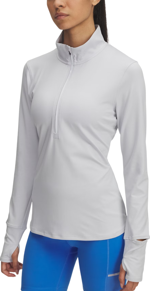 T-shirt Under Armour Under Armour Qualifier Run 1/2 Zip Running Pullover Hvid | 1379349-014