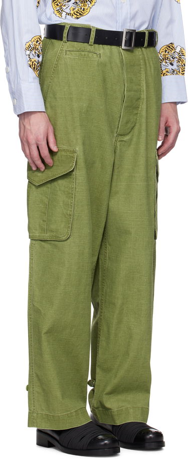 Cargo bukser KENZO Kenzo Paris Adjustable Cargo Pants Grøn | FF55PA2459GD, 1