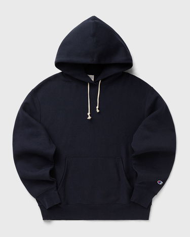 Sweatshirt Champion Kangaroo Pocket Hooded Sweatshirt Mørkeblå | 220705-BS501, 0