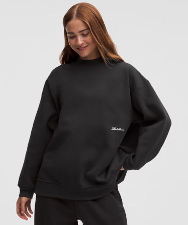 Sweatshirt lululemon Big Cozy oversized mock neck sweatshirt Sort | prod20004875, 0