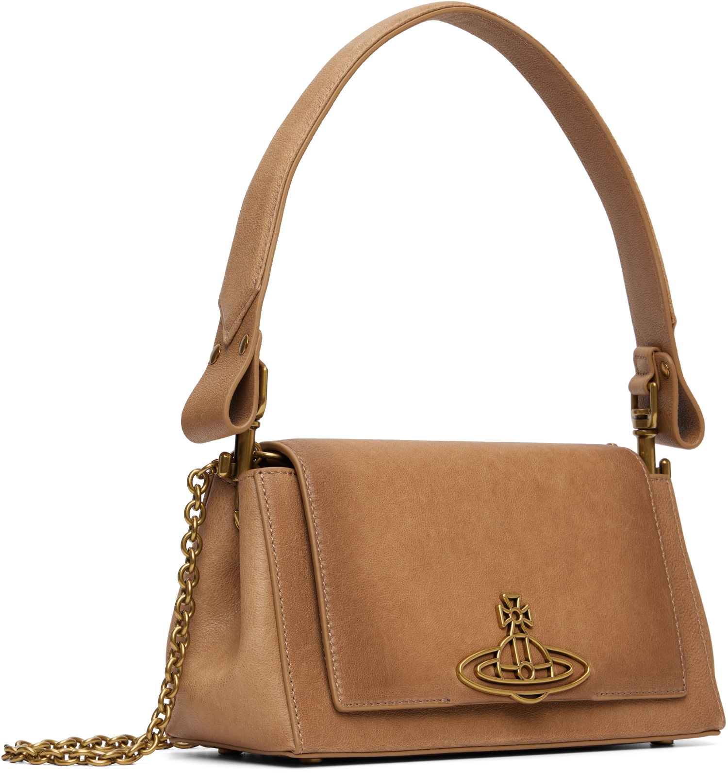 Skuldertaske Vivienne Westwood Vivienne Westwood Hazel Medium Shoulder Bag Beige | 4602000LW-L00A8-, 1