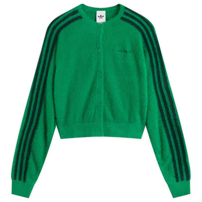 Sweater adidas Originals Women's Fluffy Knitted Cardigan, Size X-Small Grøn | JW5177