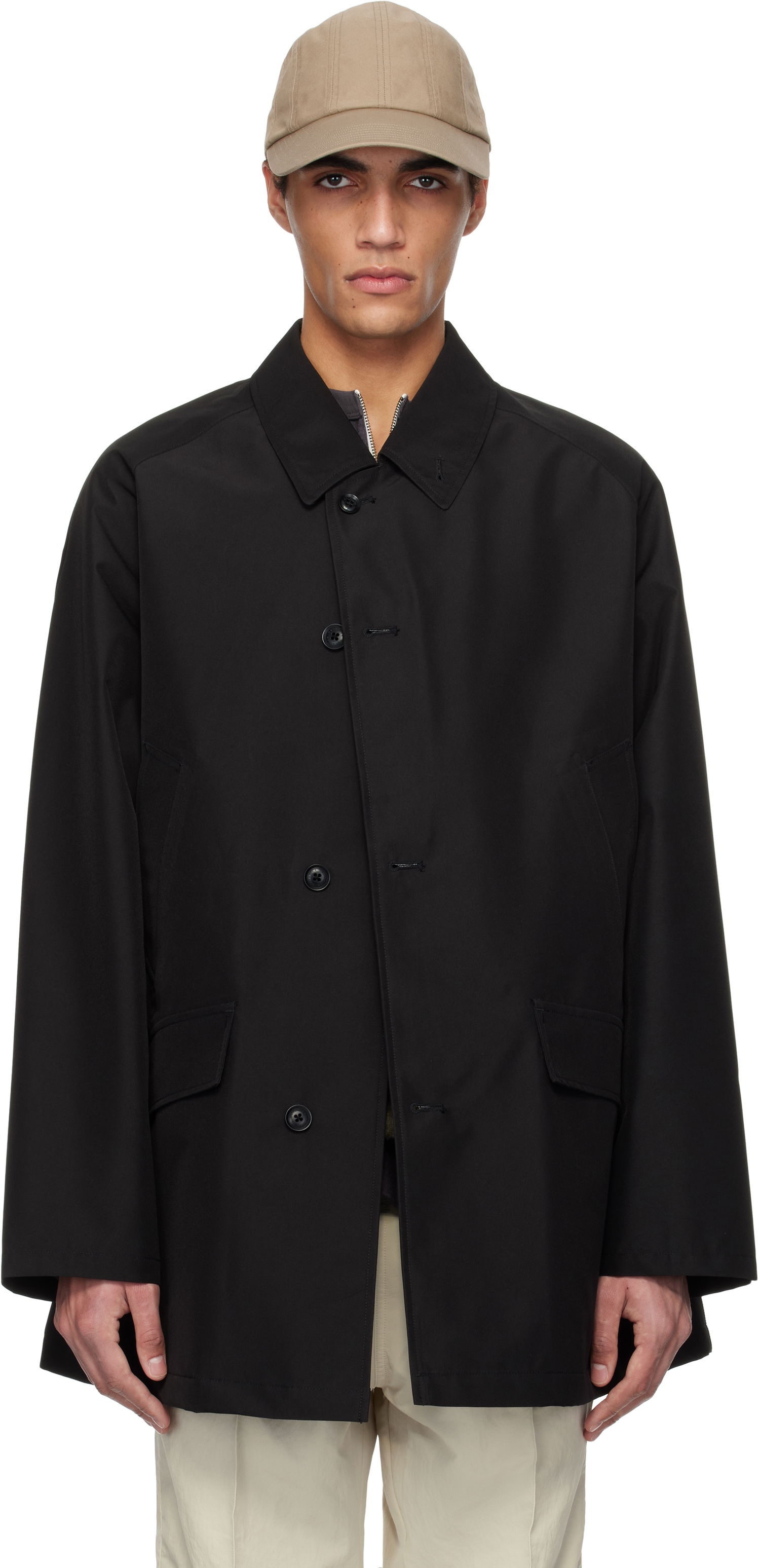 Frakker NANAMICA nanamica GORE-TEX Car Coat Sort | S25SB036U, 0