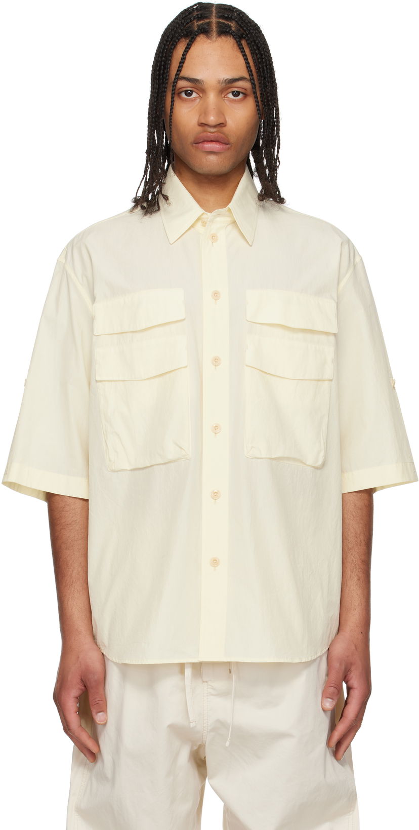 Skjorte LEMAIRE Lemaire Utility Shirt Gul | SH1146 LF1399