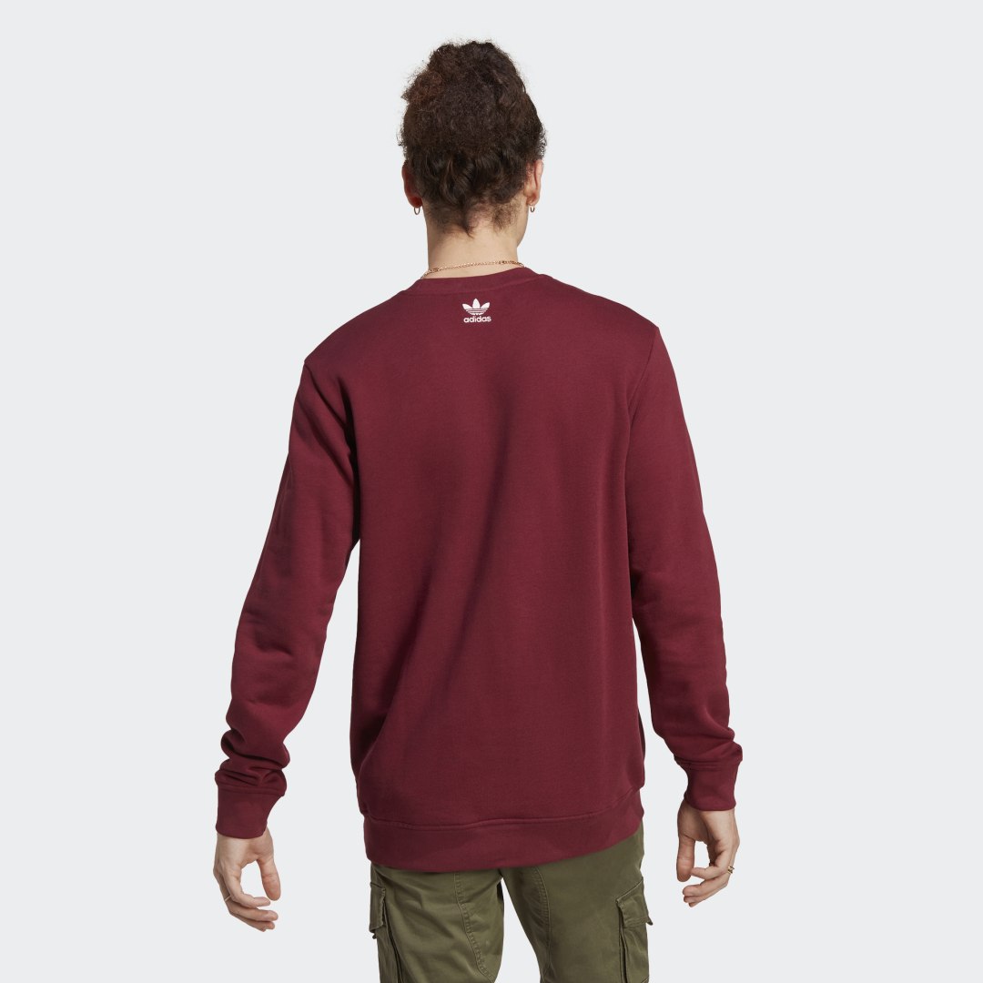 Sweater adidas Originals Graphics Archive Crew Bourgogne | IC5770, 1