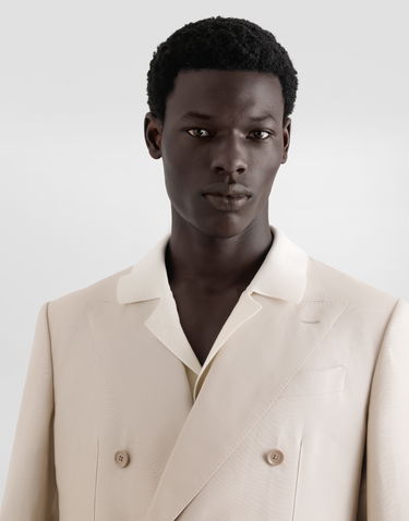 Jakke Dolce & Gabbana Dolce & Gabbana Double-breasted Linen Jacket Beige | G2QS7TFU4MCM0722, 3