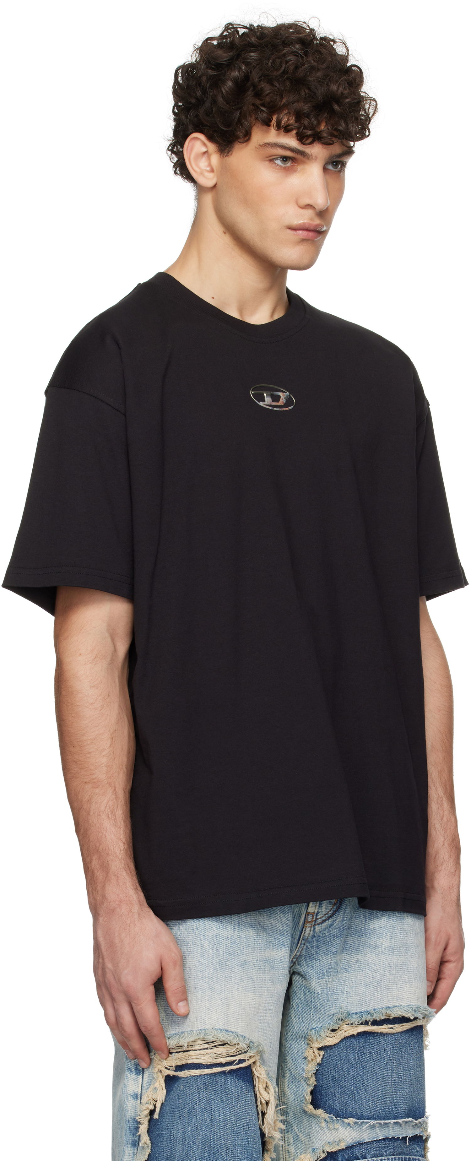 T-shirt Diesel Black T-Boxt-S5 Graphic T-Shirt Sort | A17049-0AKAK-9XX, 1
