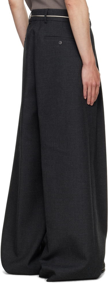 Bukser Dries Van Noten Dries Van Noten Wide Leg Pleated Trousers Grå | 252-020915-2247, 2