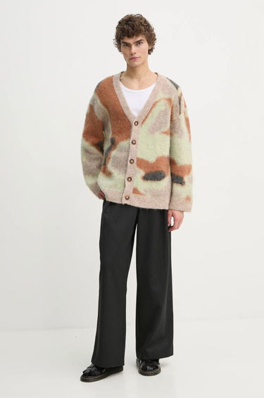 Sweater Nanushka NESSIN Abstract Print Cardigan Brun | NM24FWSW01017, 1