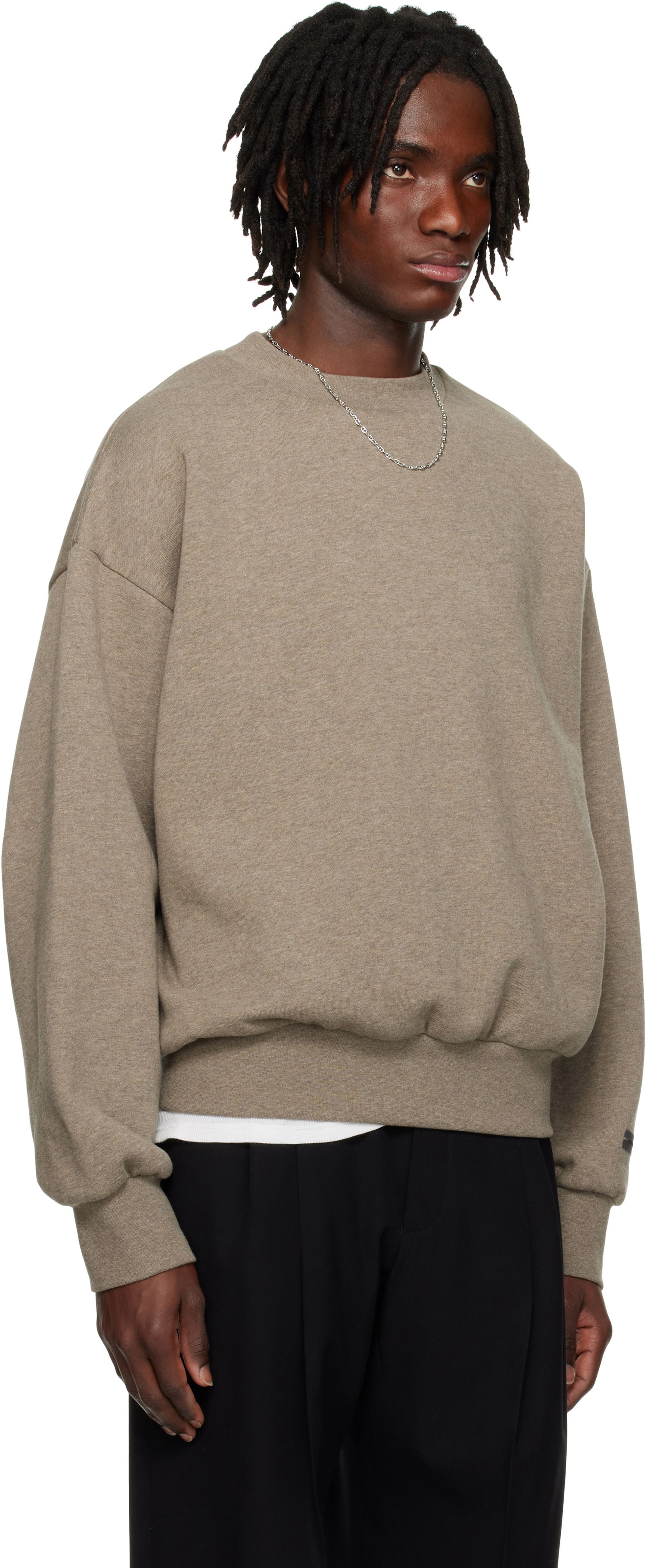 Sweater Fear of God Fear of God ESSENTIALS Classic Crewneck Sweatshirt Grå | 192AS252041F, 1