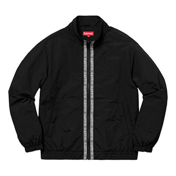 Vindjakke Supreme Supreme Classic Taping Track Jacket Sort | SUP-SS18-536