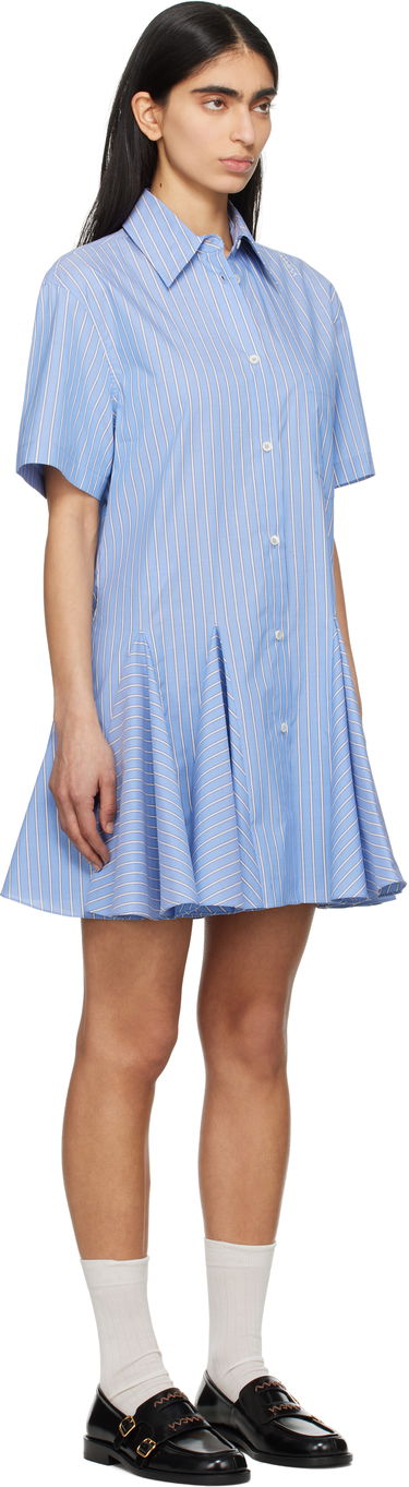 Kjole Marni Marni Striped Poplin Shirt Minidress Blå | ABMA1379S0 UTC455, 1
