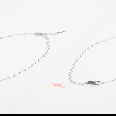 Halskæde BILLIONAIRE BOYS CLUB Icecream Running Dog Chain Necklace Metalisk | IC25272 Silver/ Red, 0
