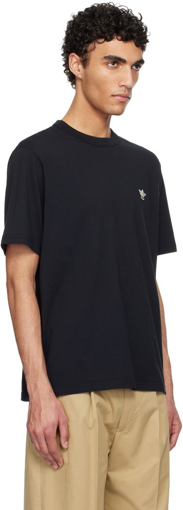 T-shirt MAISON KITSUNÉ Maison Kitsuné Barista Fox Patch Relax T-Shirt Hvid | CKNU00102KJ7014, 4