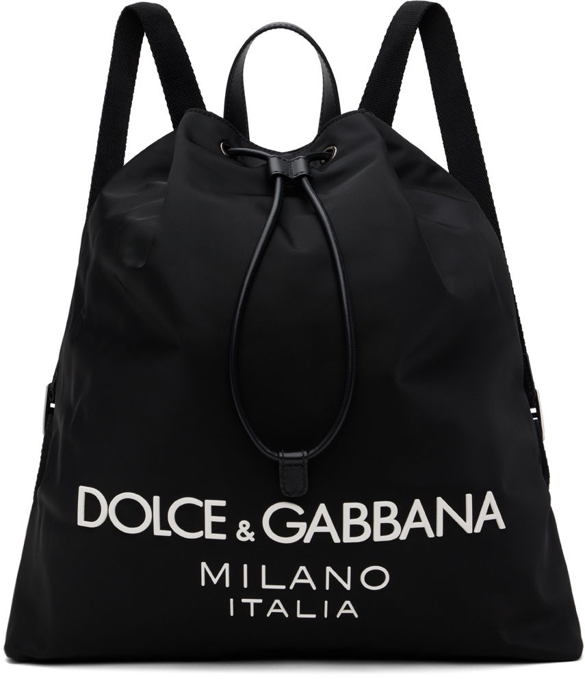 Rygsæk Dolce & Gabbana Drawstring Backpack Sort | BM2336AG182, 0